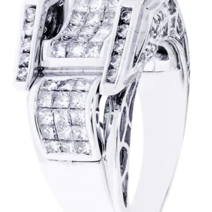 White Gold Mens Diamond Ring| 2.16 Carats| 11.15 Grams