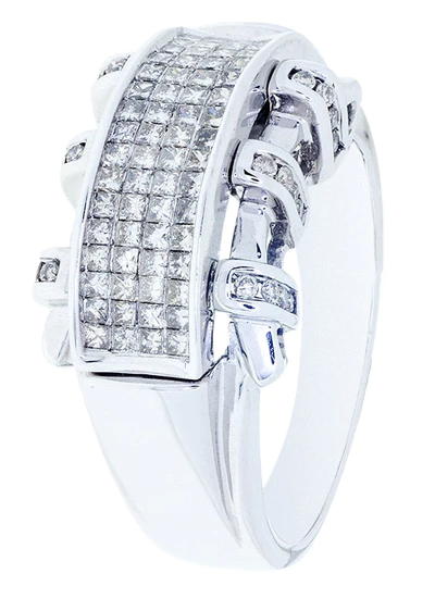 White Gold Mens Diamond Ring94