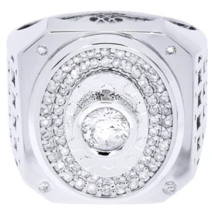 White Gold Pinky Diamond Ring| 1 Carats| 17.096 Grams