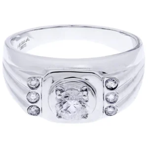 White Gold Pinky Diamond Ring| 0.72 Carats| 7.77 Grams