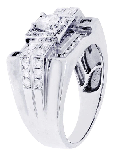 White Gold Pinky Diamond Ring105