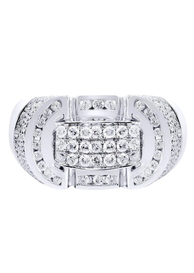 White Gold Pinky Diamond Ring112