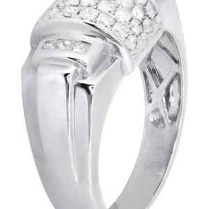 White Gold Pinky Diamond Ring| 0.7 Carats| 7.83 Grams