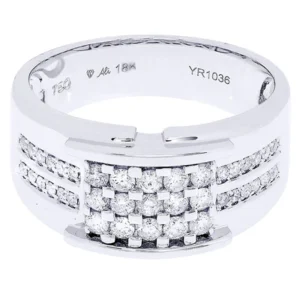 White Gold Pinky Diamond Ring| 0.61 Carats| 9.58 Grams