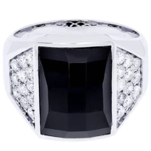 White Gold Pinky Diamond Ring| 0.88 Carats| 10.67 Grams