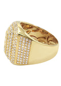 Yellow Gold Mens Diamond Ring 1ds