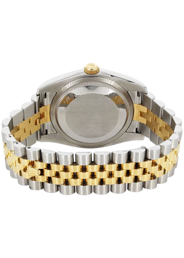 116233 Hidden Clasp Gold & Steel Rolex Datejust Watch 4