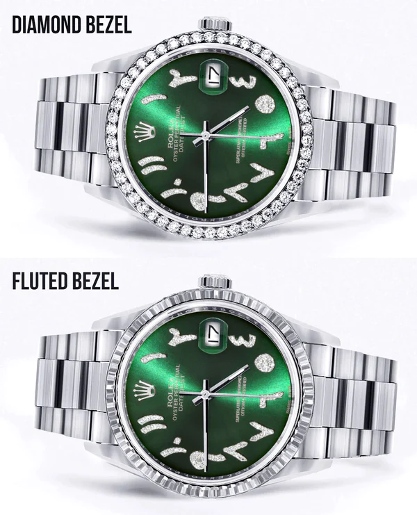 Diamond Mens Rolex Datejust Watch 16200 2