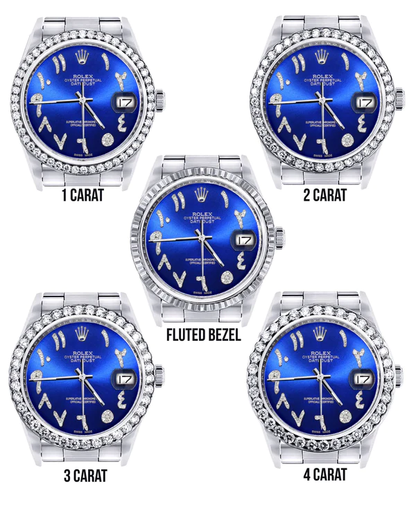 Diamond Mens Rolex Datejust Watch 16200 3