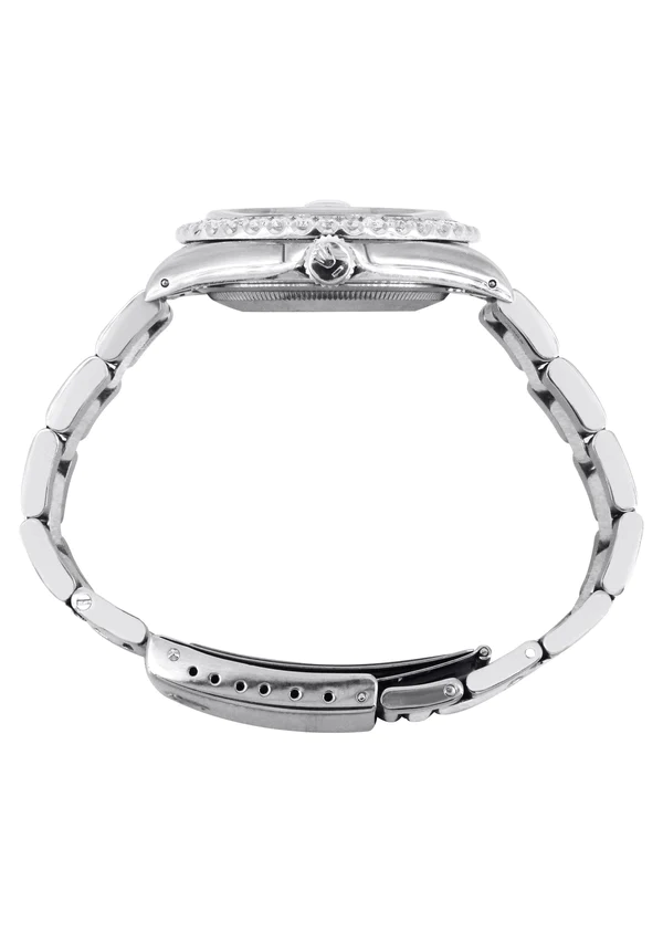 Diamond Mens Rolex Datejust Watch 16200 7