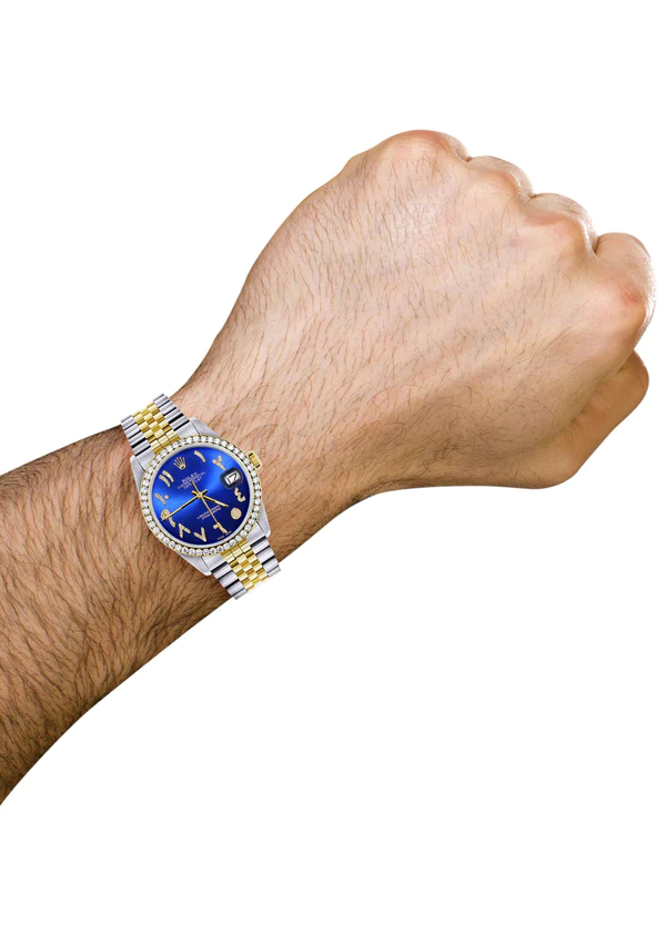 Gold & Steel Rolex Datejust Watch 16233 for Men 6