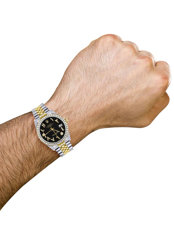 Gold & Steel Rolex Datejust Watch 16233 for Men 6
