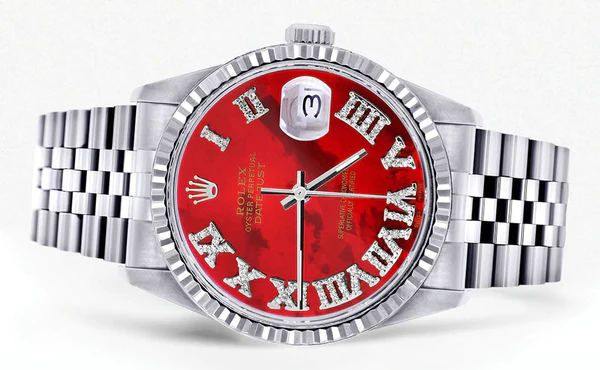 Mens Rolex Datejust Watch 16200 Fluted Bezel 2