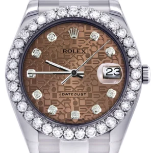 Rolex Datejust II Watch | 41 MM | Custom Jubilee Diamond Dial | Oyster Band