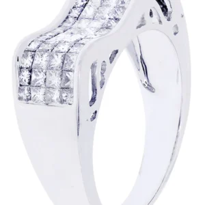 White Gold Mens Diamond Ring| 1.57 Carats| 6.28 Grams