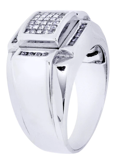 White Gold Mens Diamond Ring115