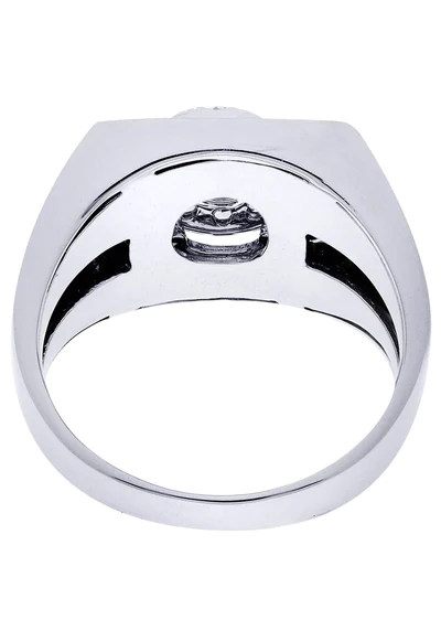 White Gold Mens Diamond Ring117