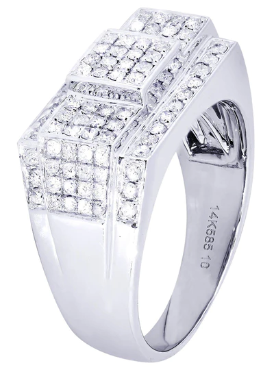 White Gold Mens Diamond Ring121