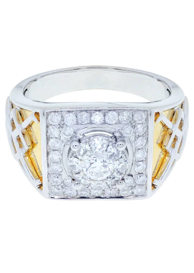 White Gold Mens Diamond Ring123