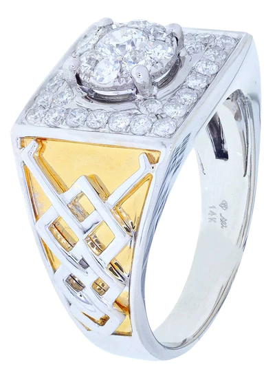 White Gold Mens Diamond Ring124