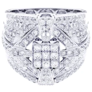 White Gold Mens Diamond Ring| 1.85 Carats| 14.13 Grams