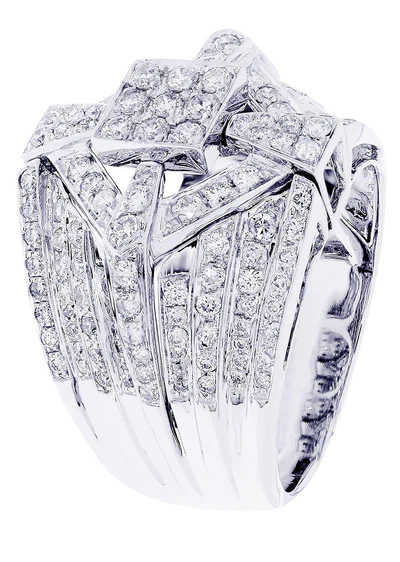 White Gold Mens Diamond Ring14