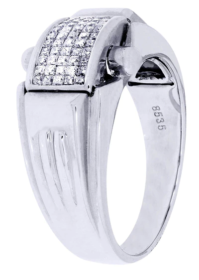 White Gold Mens Diamond Ring45