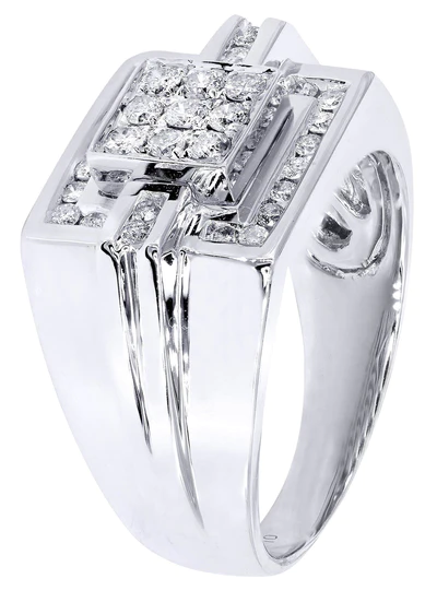 White Gold Mens Diamond Ring50