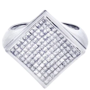 White Gold Mens Diamond Ring| 2.02 Carats| 12.92 Grams