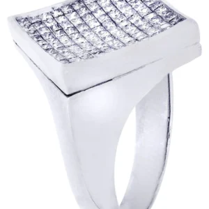 White Gold Mens Diamond Ring| 2.02 Carats| 12.92 Grams