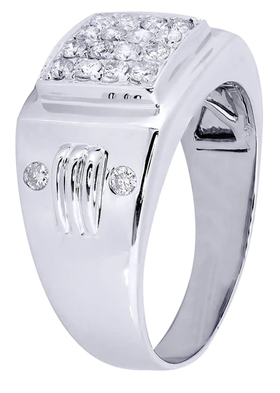 White Gold Mens Diamond Ring87