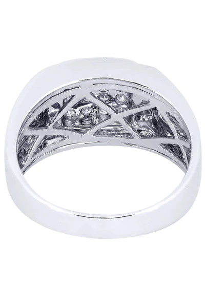 White Gold Mens Diamond Ring88