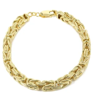 14K Gold Bracelet Byzantine