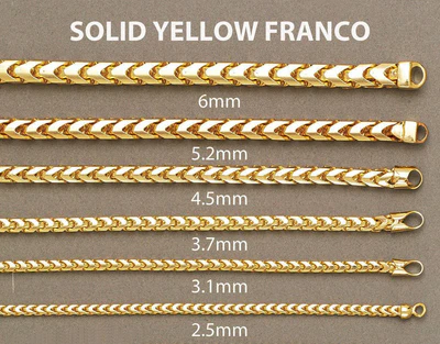 14K Gold Bracelet Solid Franco57