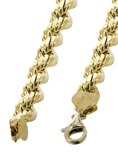 14K Gold Bracelet Solid Rope89