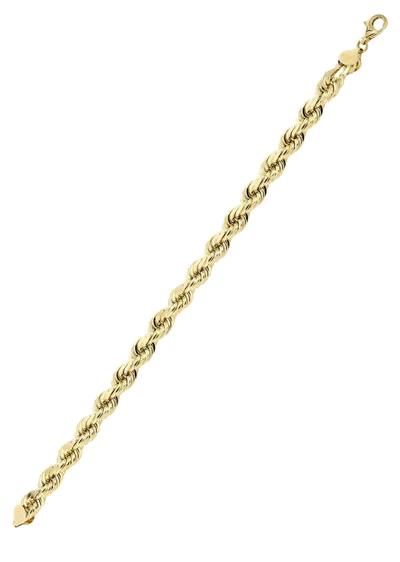 14K Gold Bracelet Solid Rope90