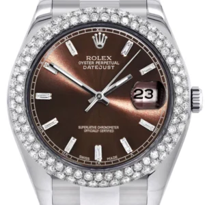 Rolex Datejust II Watch | 41 MM | Brown Dial | Two Row | Oyster Band
