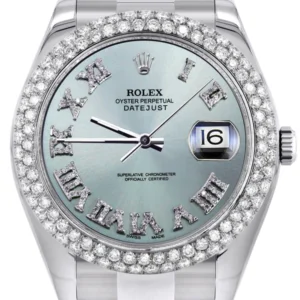 Rolex Datejust II Watch | 41 MM | Turquoise Roman Numeral Dial | Two Row | Oyster Band