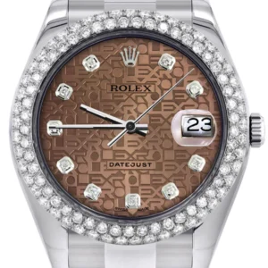 Rolex Datejust II Watch | 41 MM | Brown Texture Dial | Two Row | Oyster Band