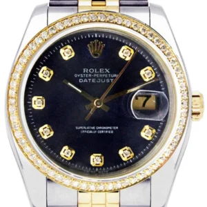 Diamond Rolex Datejust | 18K Yellow Gold | 36 Mm
