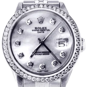 Diamond Rolex Datejust | Stainless Steel | 34 Mm