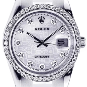 Diamond Rolex Datejust | Stainless Steel | 36 Mm