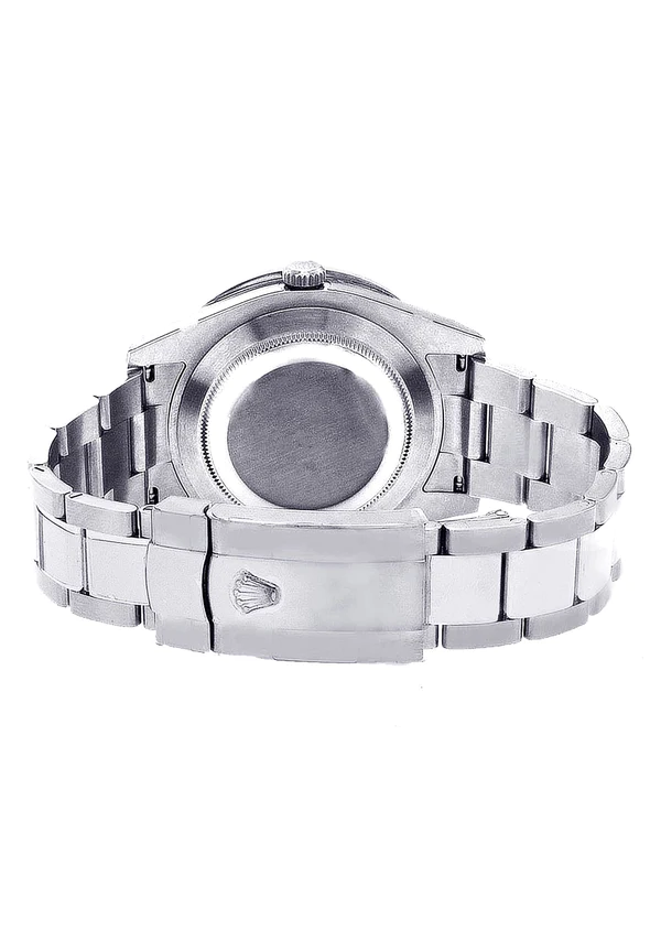 Diamond Rolex Datejust Stainless Steel Diamond Silver Roman Numeral Dial 36 MM 4