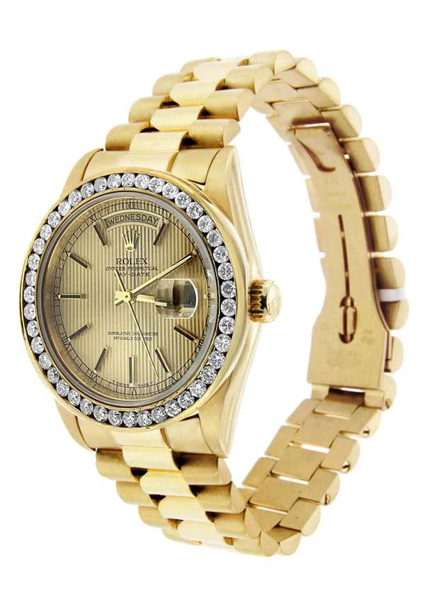 Diamond Rolex Day-Date 18K Yellow Gold 3