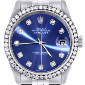 Mens Rolex Datejust Watch 16200 | 36Mm | Blue Dial | Jubilee Band