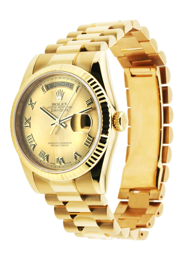 Rolex Day-Date 18K Yellow Gold 36 Mm 4