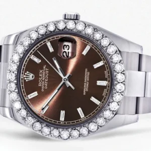 Rolex Datejust II Watch | 41 MM | Custom Morocco Brown Dial | Oyster Band