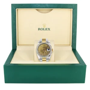 116233 | Gold & Steel Rolex Datejust Watch | 36Mm | Gold Roman Diamond Dial | Oyster Band