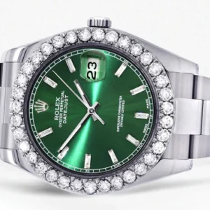 Rolex Datejust II Watch | 41 MM | Custom Green Dial | Oyster Band