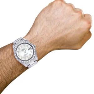 Rolex Datejust II Watch | 41 MM | Custom Pearl Arabic Dial | Oyster Band